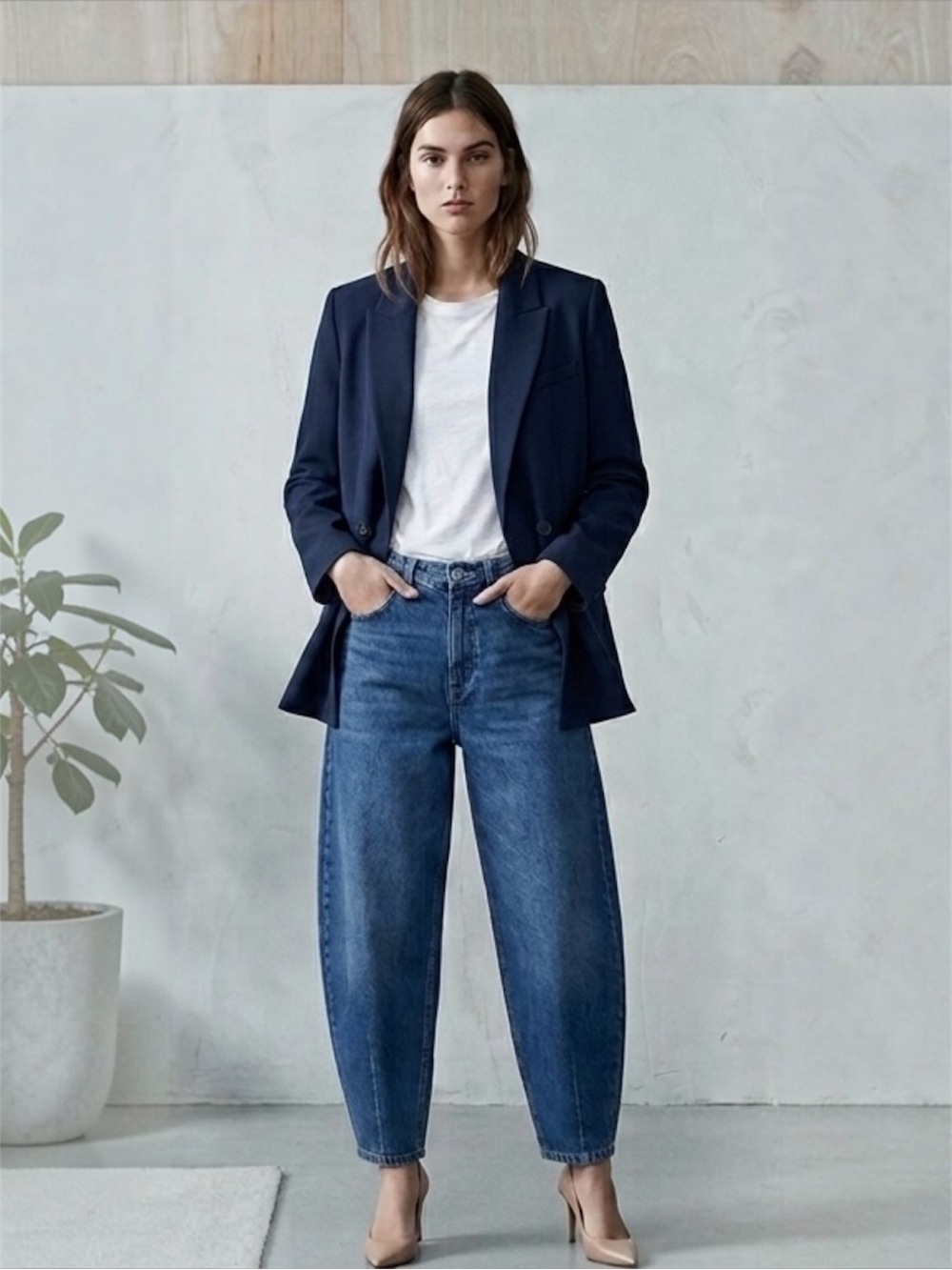 Zara Navy Blazer